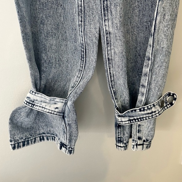 CULPOS X Jean Blouse size small Paperbag-Waist jeans size 0 Created for Macy's - Picture 6 of 8